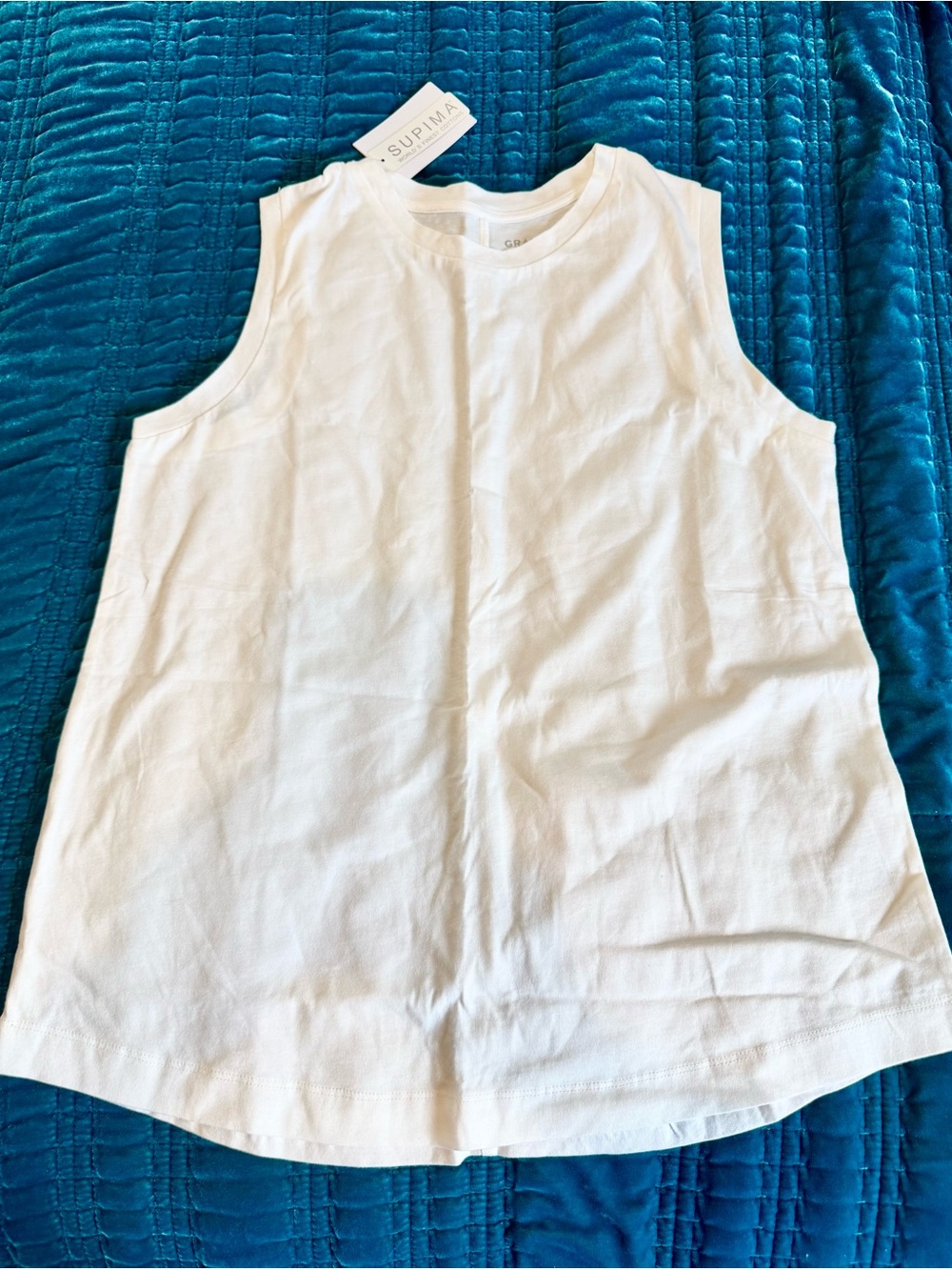 GRANA sleeveless supima cotton shirt
